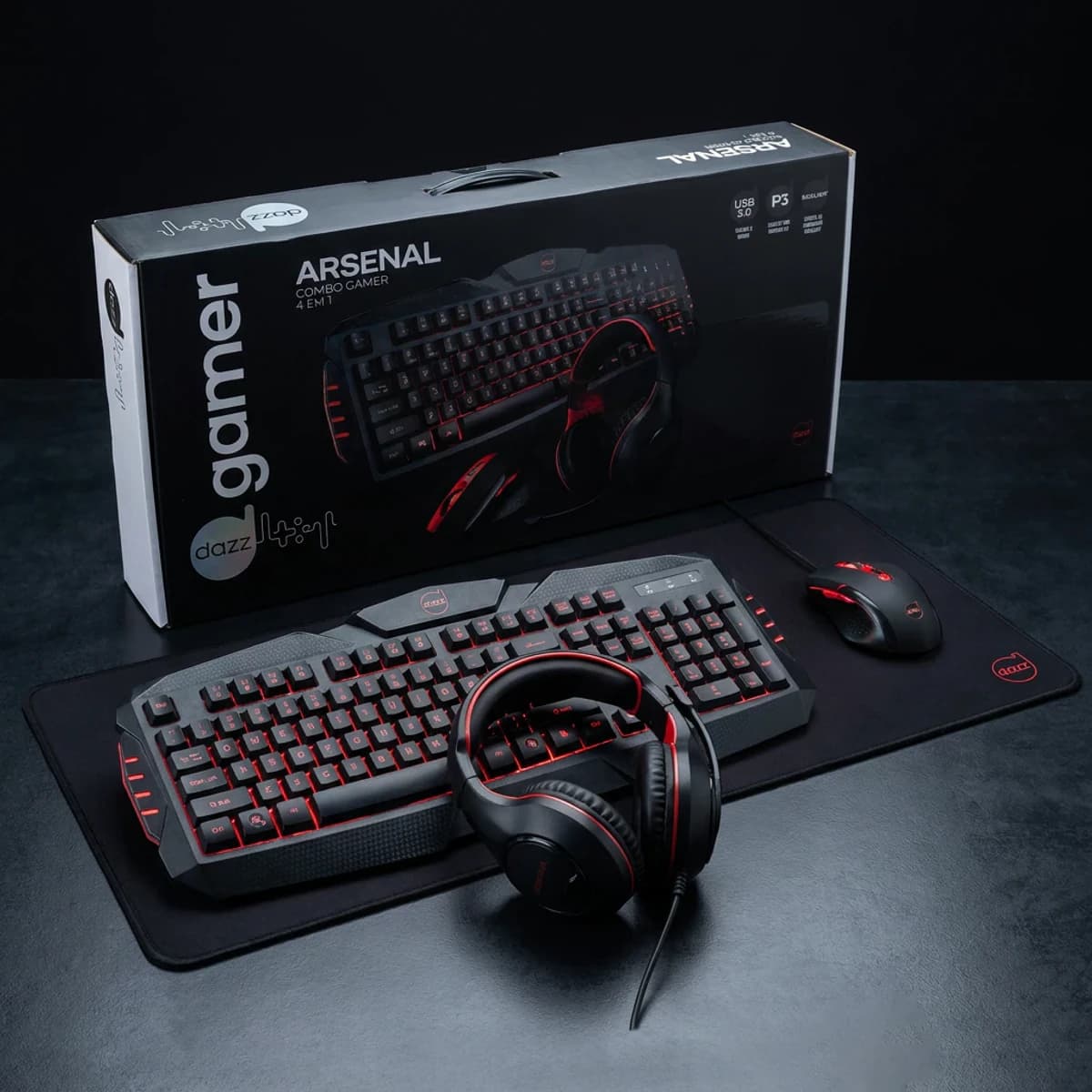 Kit Gamer Dazz Arsenal — foto principal