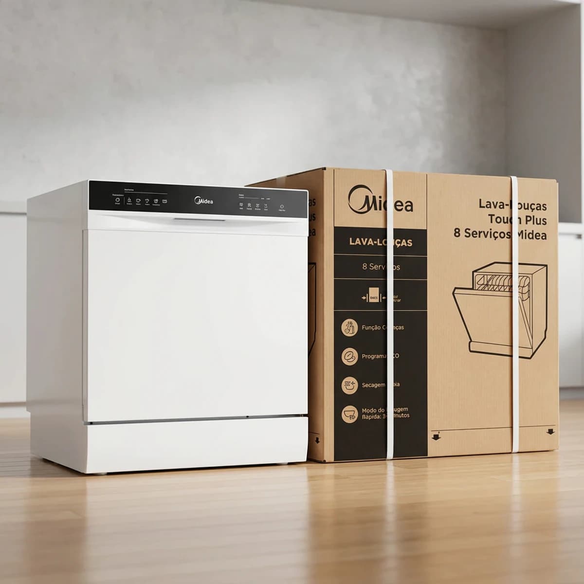 Lava-Louças Midea 8 Serviços MDWTF08W1 — foto principal